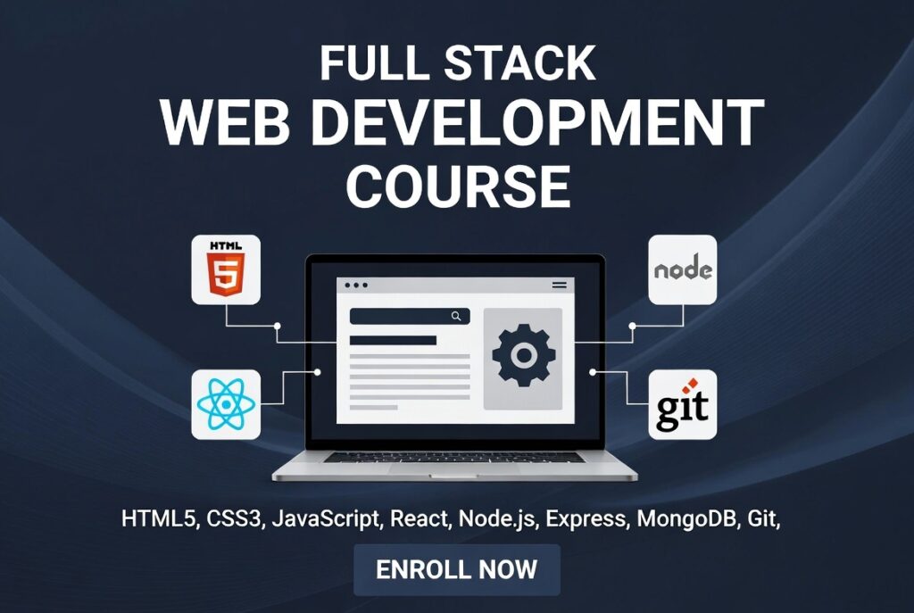full stack web dev course for beginners.