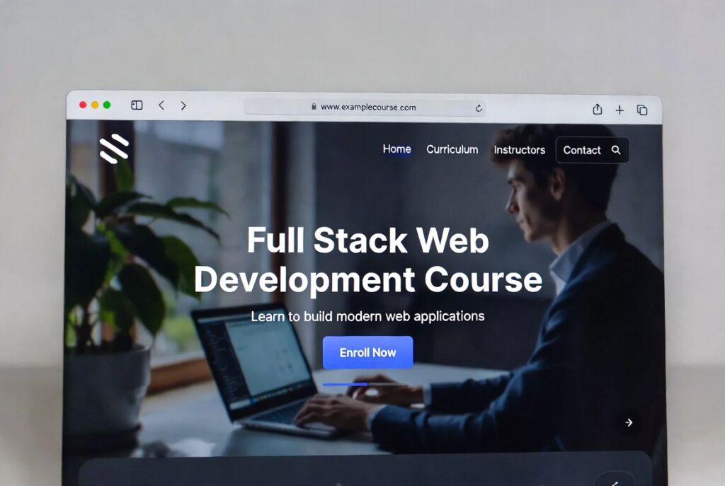 full stack web development course for beginners.