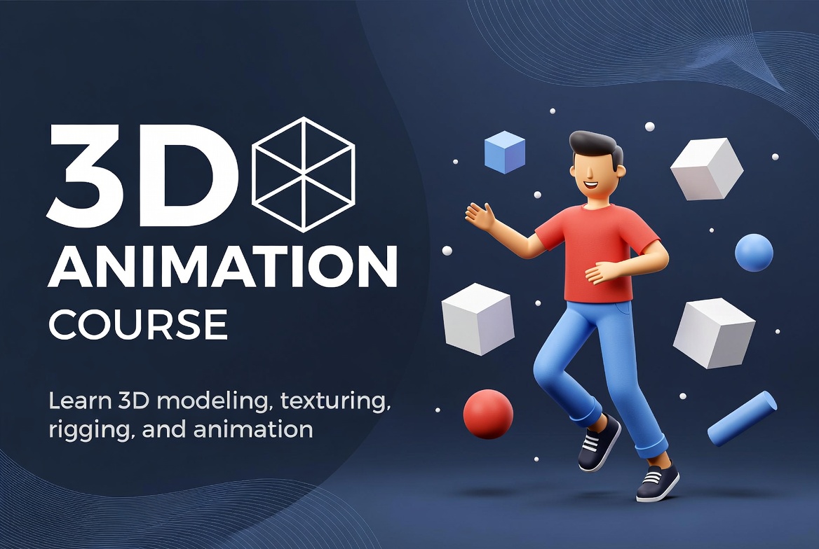 3D animation course for beginners.