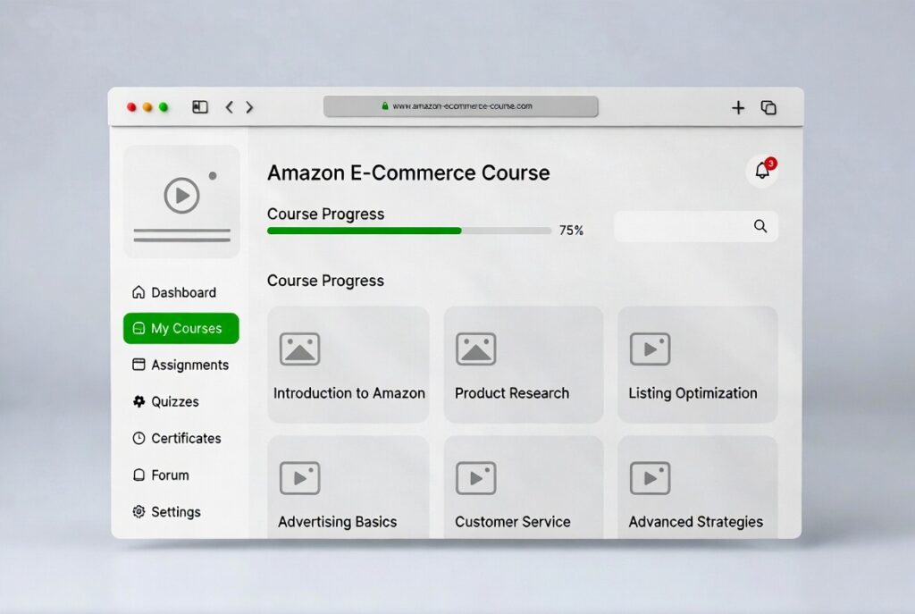 Amazon e commerce course for beginners.