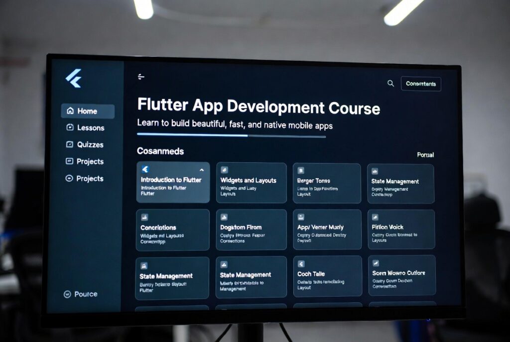 Flutter App Training course for beginners.