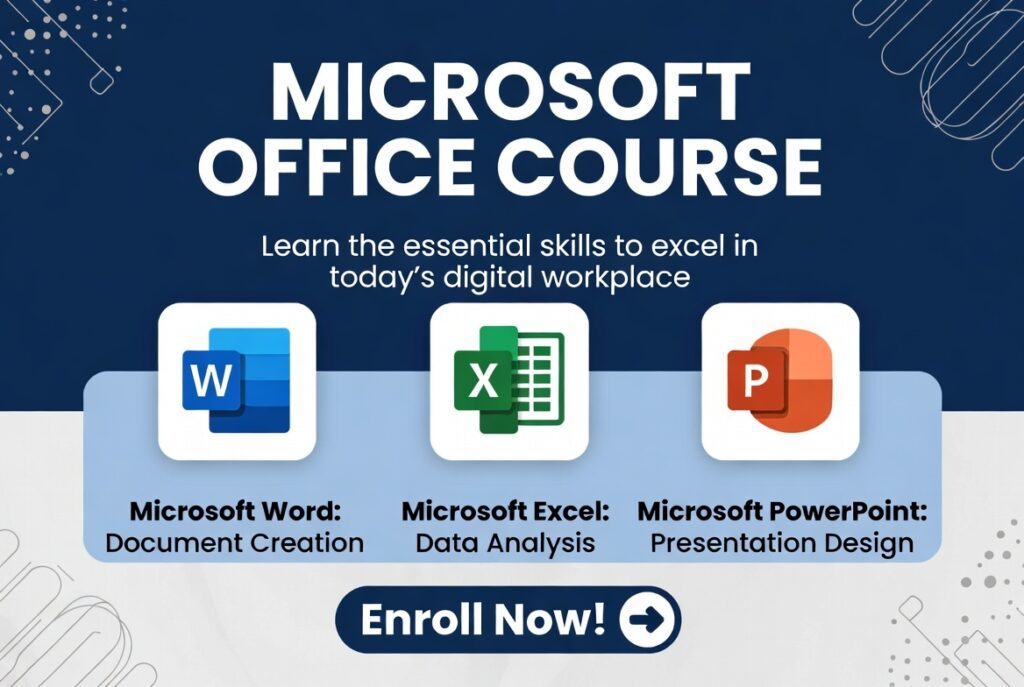 Microsoft office course for beginners.