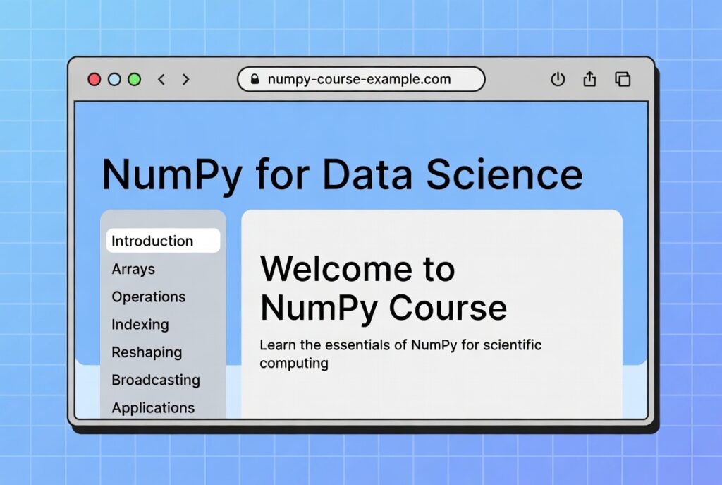 NUMPY course for beginners.