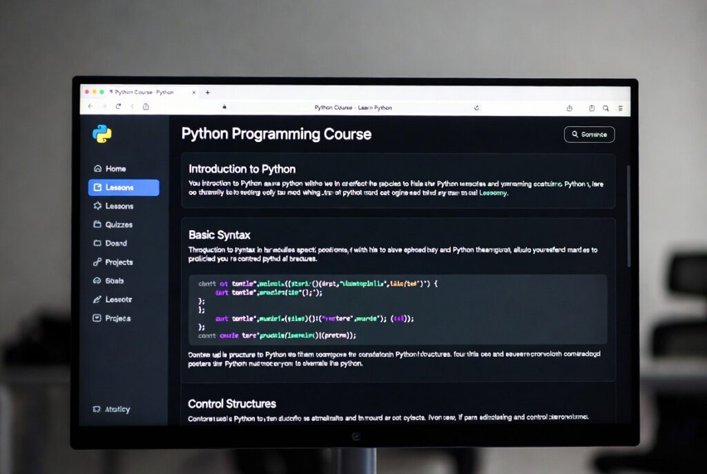 Python Programming Course for beginners.
