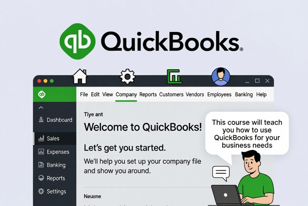 Quick Books course for beginners.