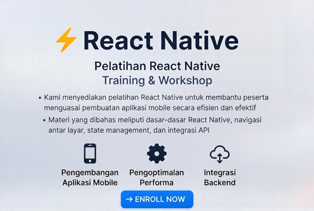 Recat native training course for beginners.