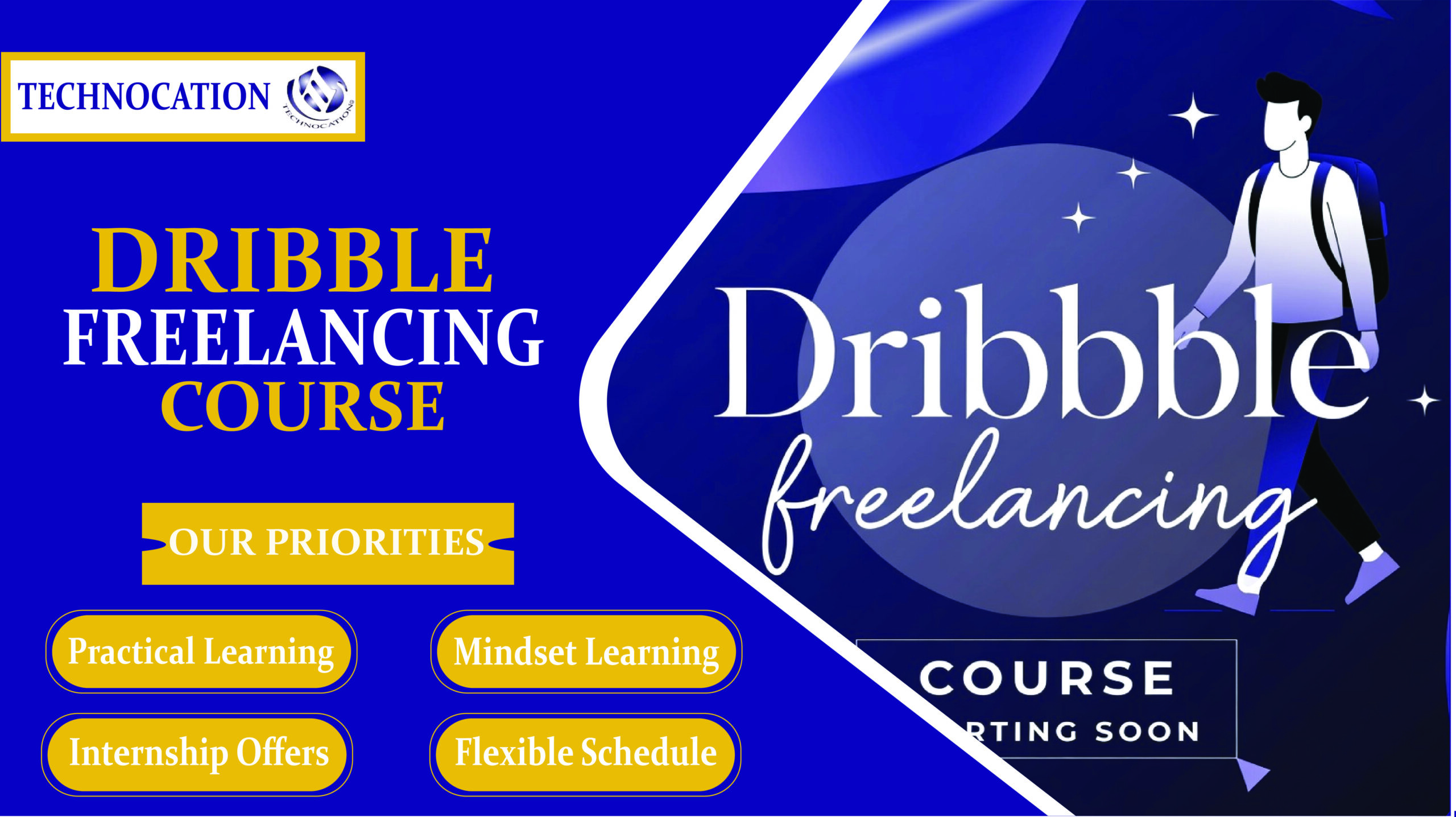 Dribble training course for beginners.