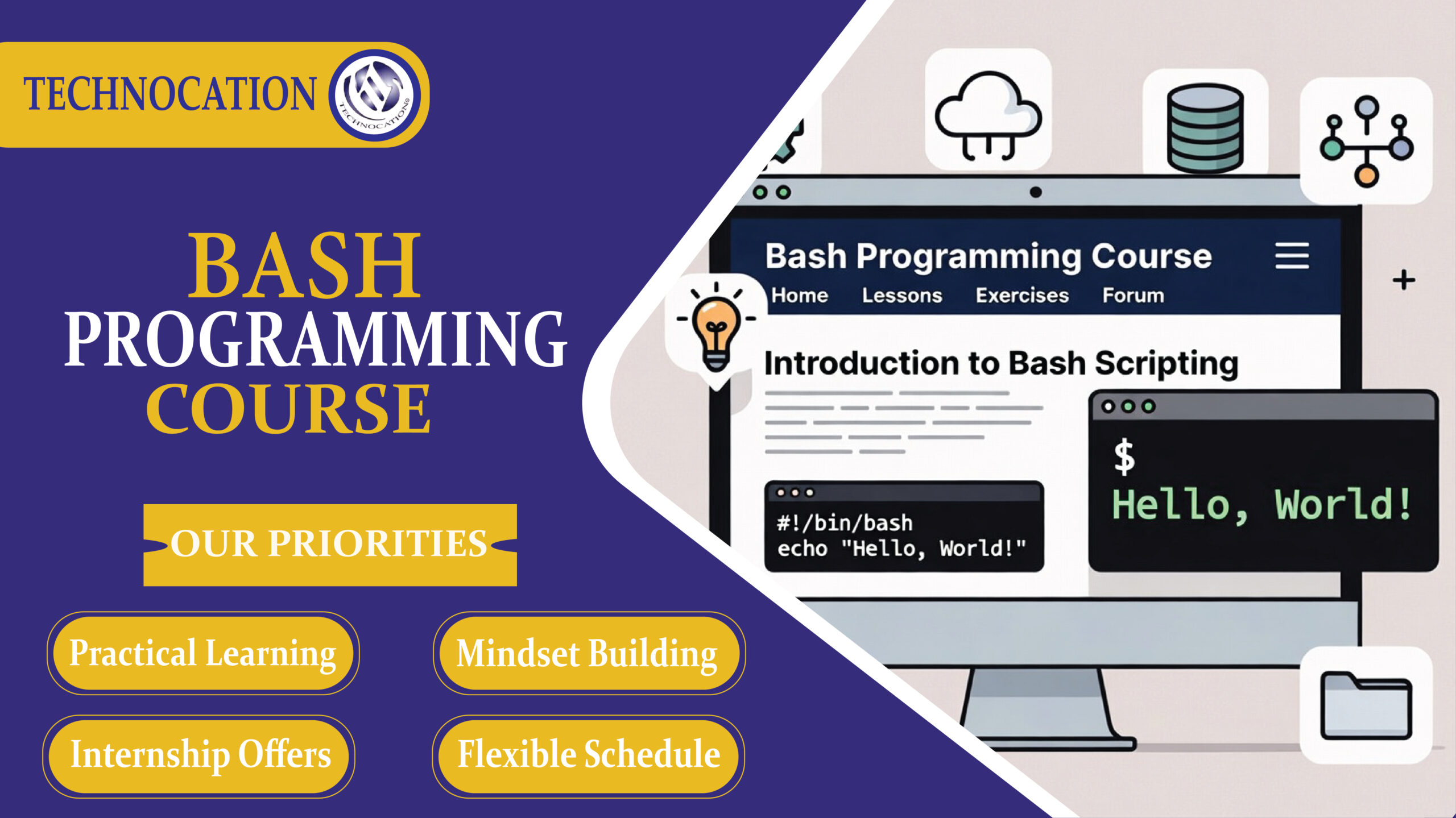 Bash Programming course for beginners.