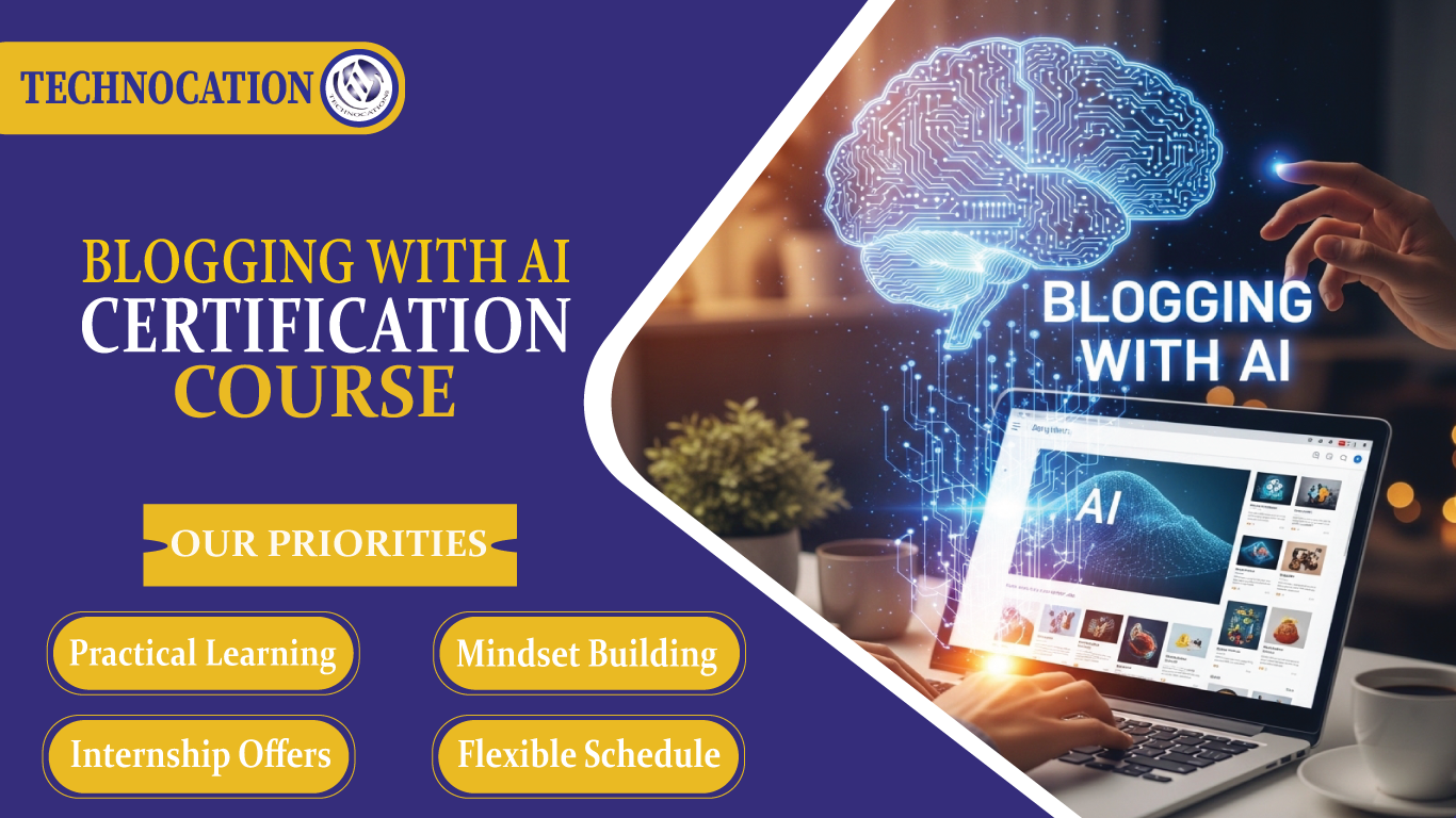 AI blogging course for beginners.